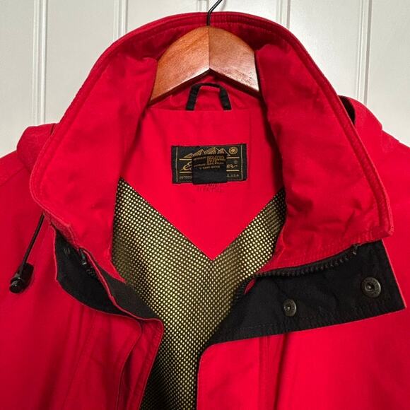 Vintage Eddie Bauer Goretex Jacket XL Red Windbreaker 90s Outdoor Gorpcore Fall - Picture 13 of 16